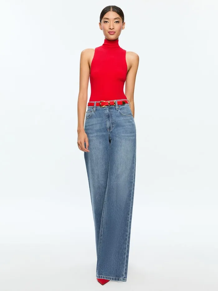 Alice Olivia TOPS WOMEN DARCEY TANK Bright Ruby