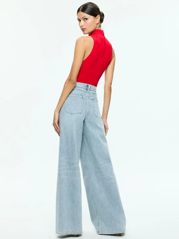 Alice Olivia TOPS WOMEN DARCEY TANK Bright Ruby