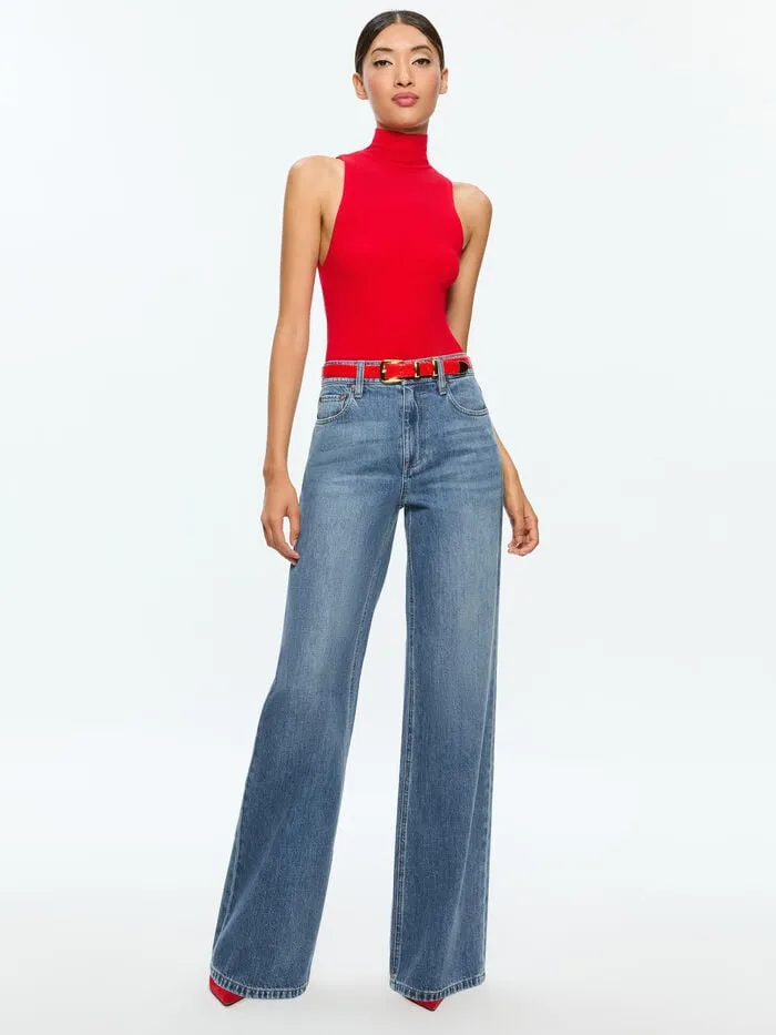 Alice Olivia TOPS WOMEN DARCEY TANK Bright Ruby