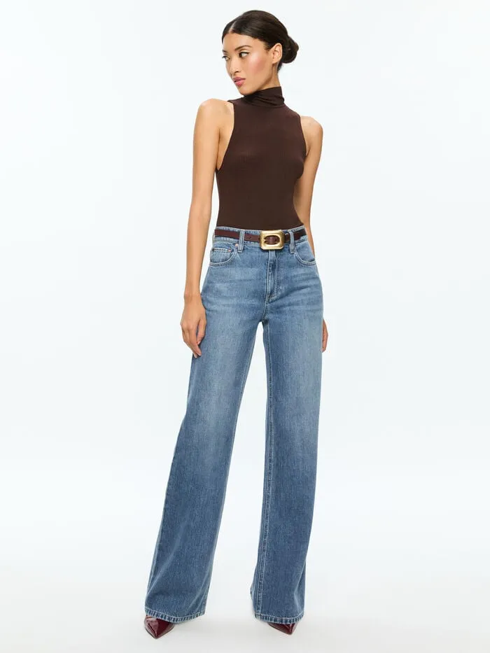 Alice Olivia TOPS WOMEN DARCEY TANK Espresso
