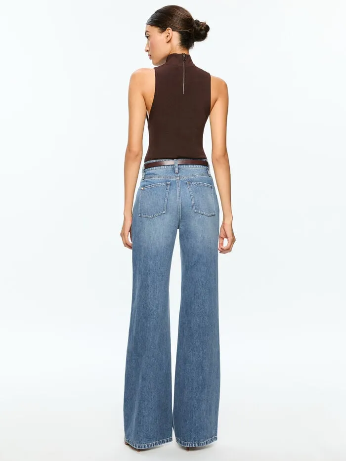 Alice Olivia TOPS WOMEN DARCEY TANK Espresso