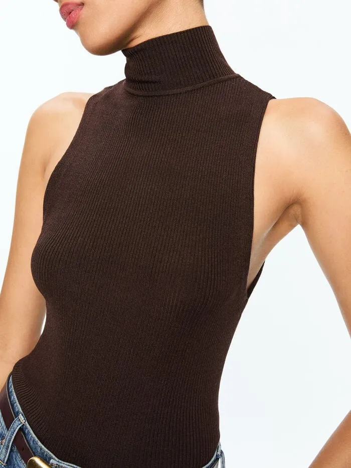 Alice Olivia TOPS WOMEN DARCEY TANK Espresso