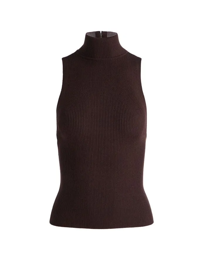 Alice Olivia TOPS WOMEN DARCEY TANK Espresso