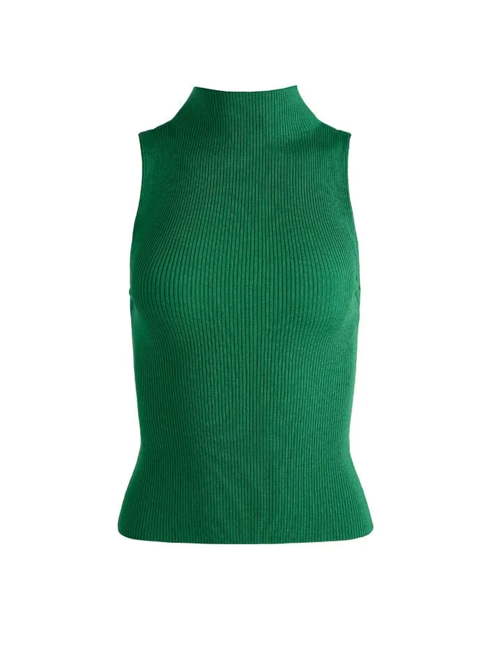 Alice Olivia TOPS WOMEN DARCEY TANK Forest Green