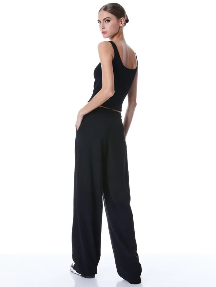 Alice Olivia TOPS WOMEN DARYN SCULPTING TANK Black