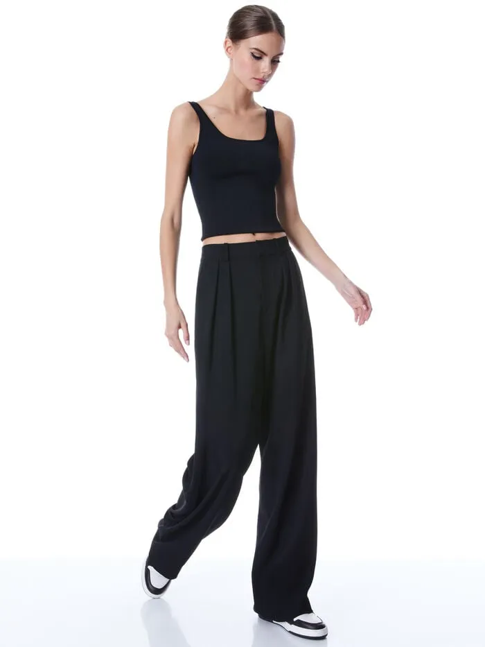Alice Olivia TOPS WOMEN DARYN SCULPTING TANK Black