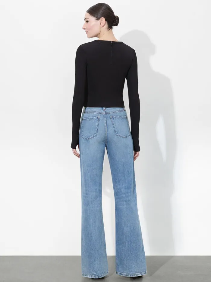 Alice Olivia TOPS WOMEN DELAINA TOP Black