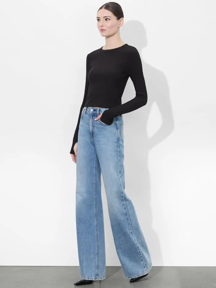 Alice Olivia TOPS WOMEN DELAINA TOP Black