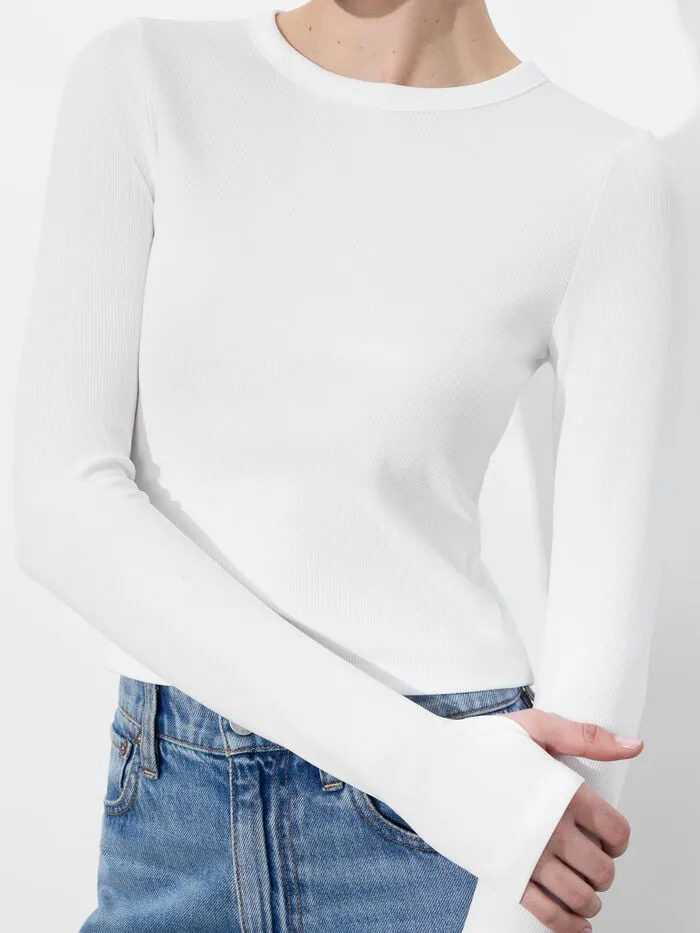 Alice Olivia TOPS WOMEN DELAINA TOP Off White
