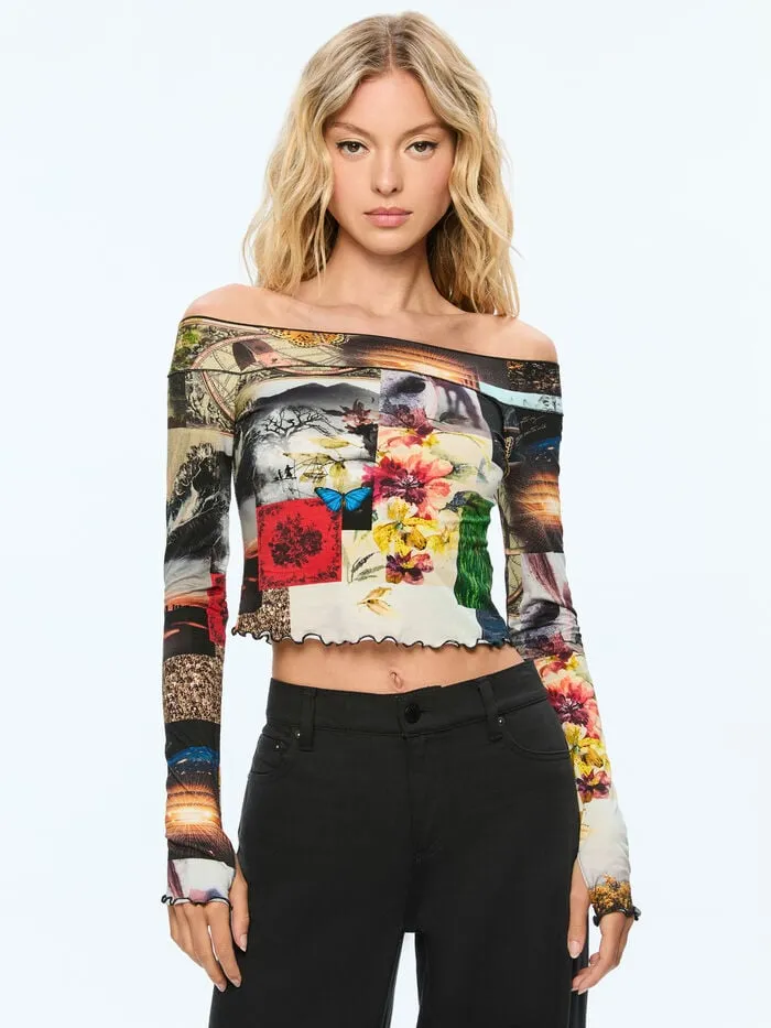 Alice Olivia TOPS WOMEN DORINDA TOP Eco Fusion