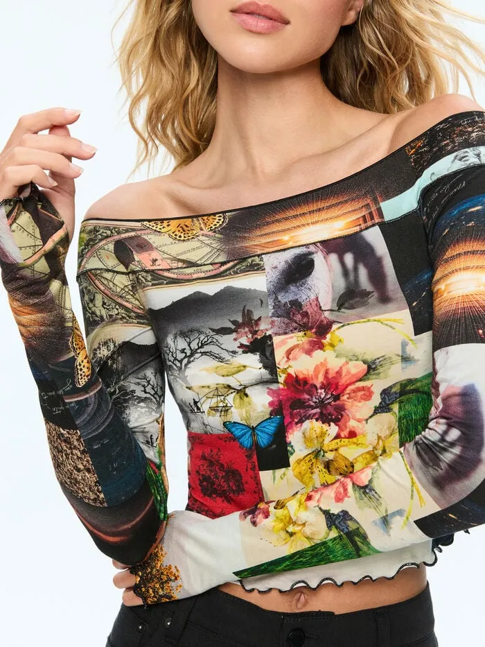Alice Olivia TOPS WOMEN DORINDA TOP Eco Fusion