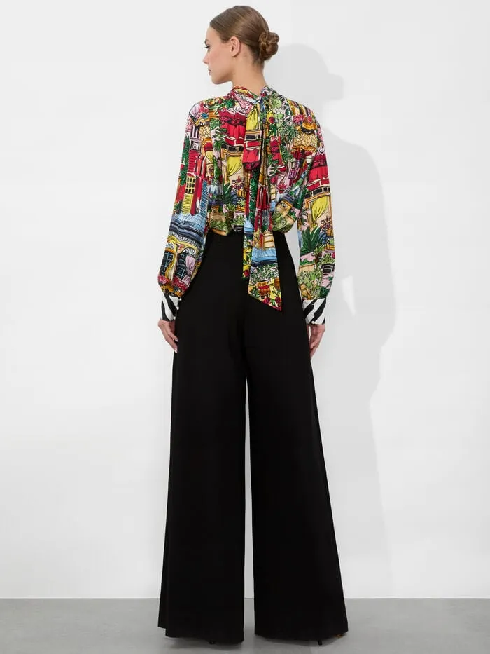 Alice Olivia TOPS WOMEN GERTRUDE BLOUSE Vacation Dreams