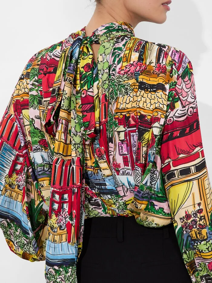 Alice Olivia TOPS WOMEN GERTRUDE BLOUSE Vacation Dreams