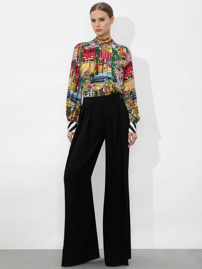 Alice Olivia TOPS WOMEN GERTRUDE BLOUSE Vacation Dreams