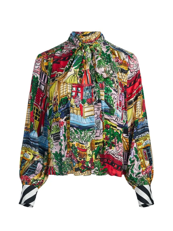 Alice Olivia TOPS WOMEN GERTRUDE BLOUSE Vacation Dreams