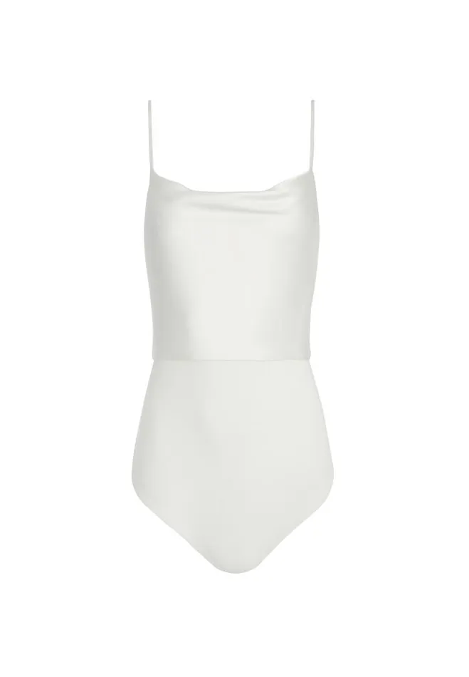 Alice Olivia TOPS WOMEN HARMON BODYSUIT Off White