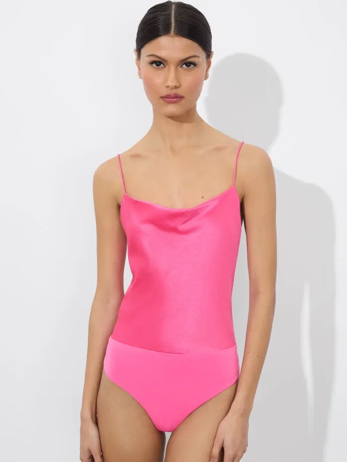 Alice Olivia TOPS WOMEN HARMON BODYSUIT Wild Pink
