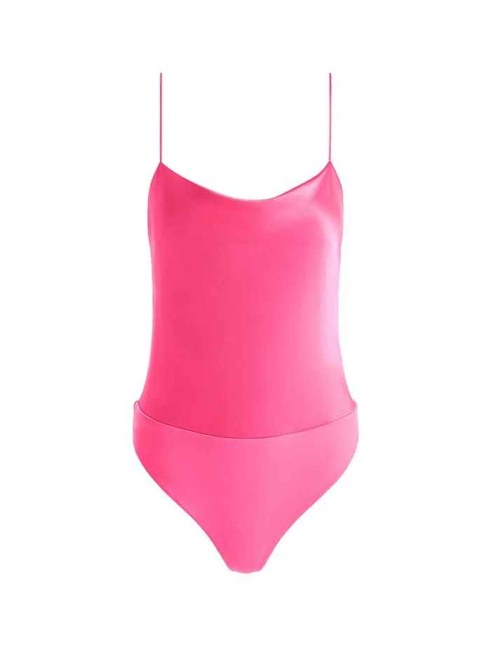 Alice Olivia TOPS WOMEN HARMON BODYSUIT Wild Pink