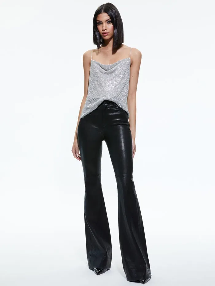 Alice Olivia TOPS WOMEN HARMON CRYSTAL TANK Silverandchainmail