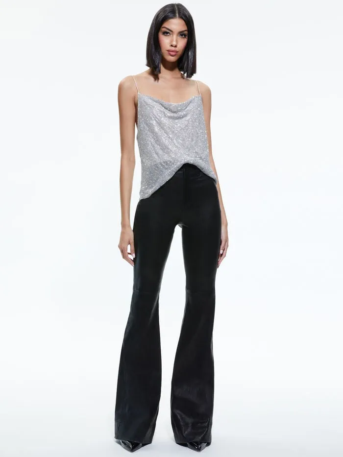 Alice Olivia TOPS WOMEN HARMON CRYSTAL TANK Silverandchainmail