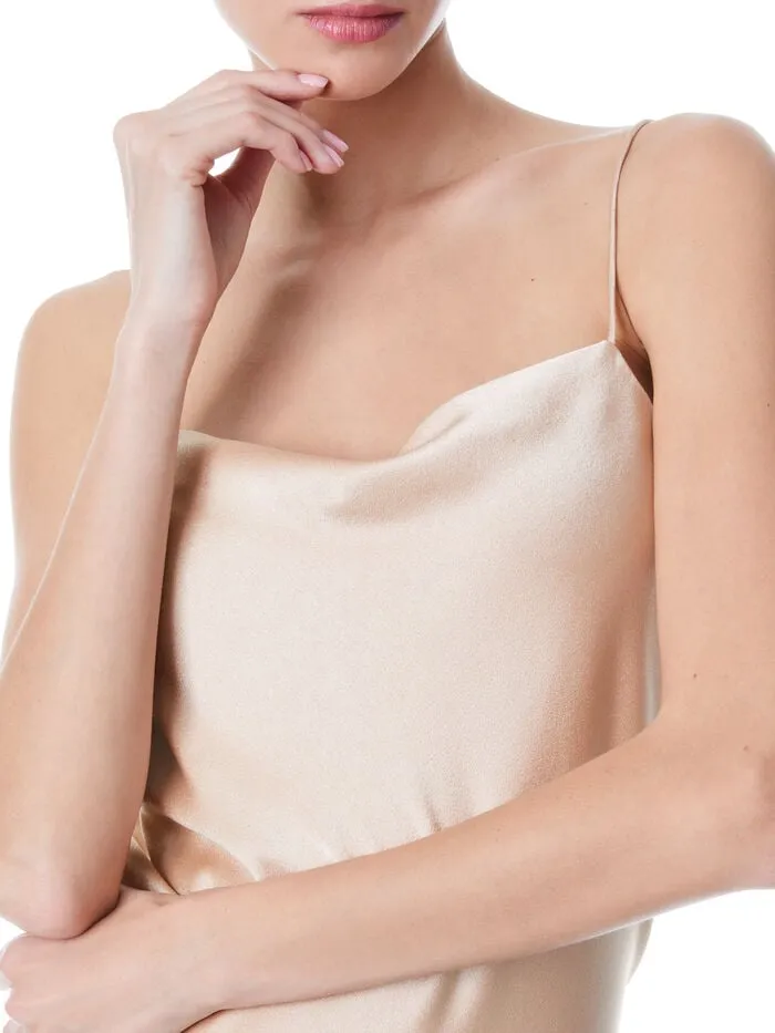 Alice Olivia TOPS WOMEN HARMON SLIP TANK Almond