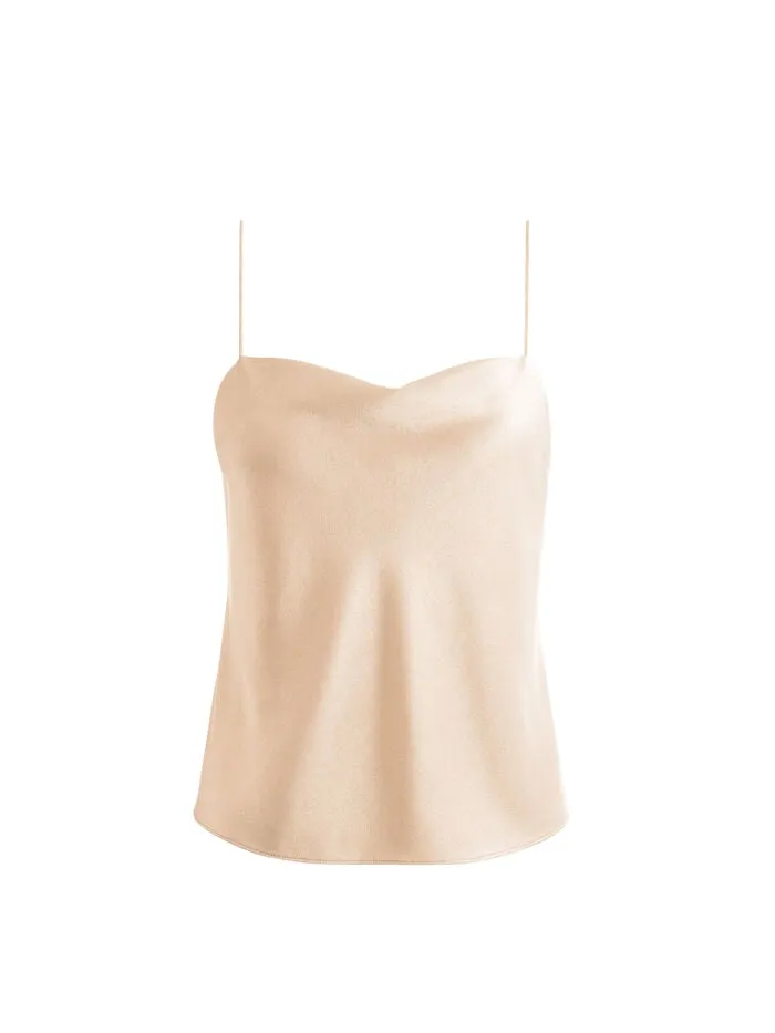 Alice Olivia TOPS WOMEN HARMON SLIP TANK Almond