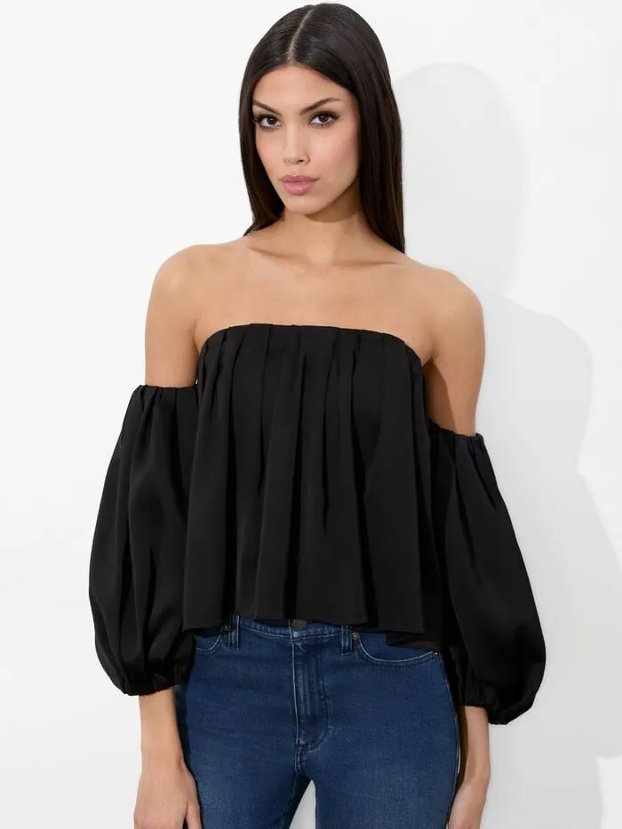 Alice Olivia TOPS WOMEN JUPITER TOP Black