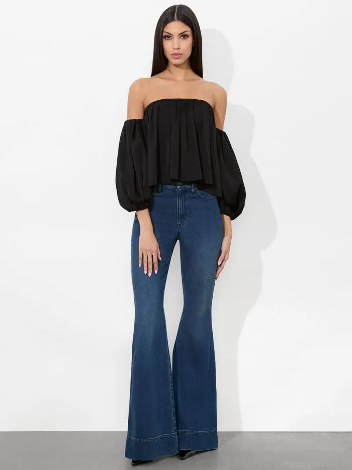 Alice Olivia TOPS WOMEN JUPITER TOP Black
