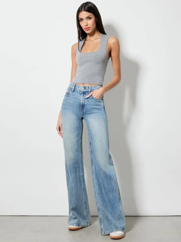 Alice Olivia TOPS WOMEN KERIA TANK Medium Heather Grey