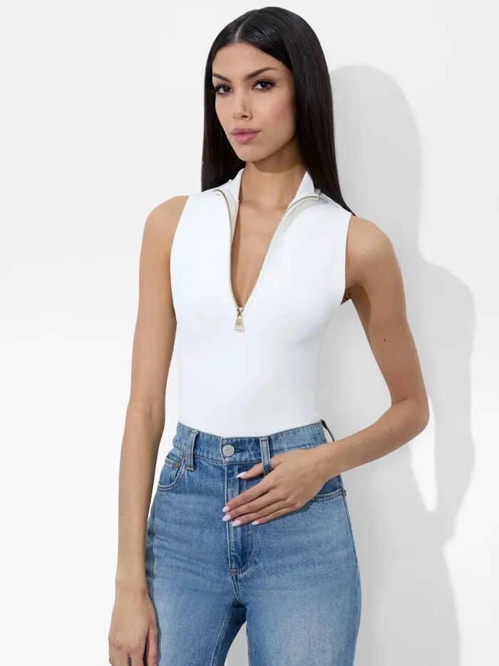 Alice Olivia TOPS WOMEN LEIGHTON REVERSIBLE TANK Soft White