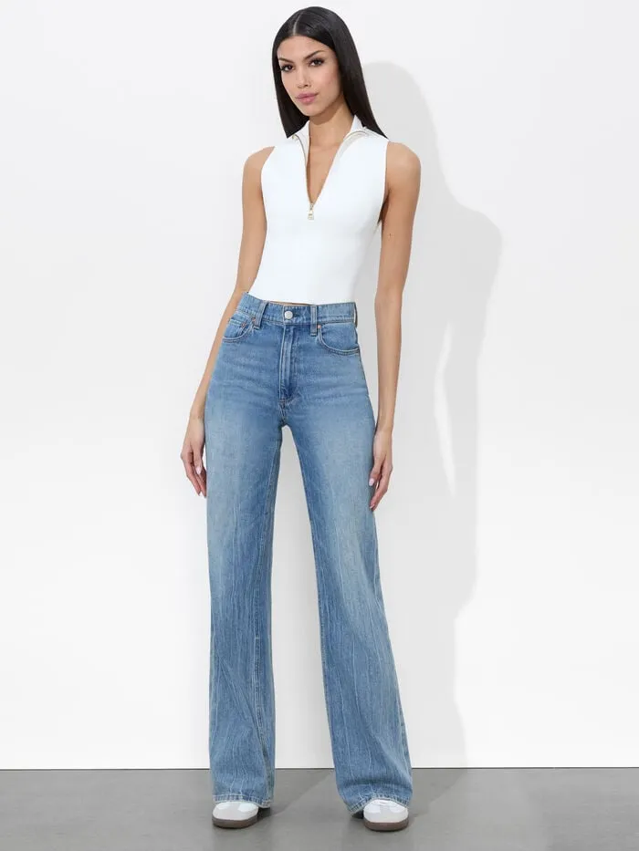 Alice Olivia TOPS WOMEN LEIGHTON REVERSIBLE TANK Soft White