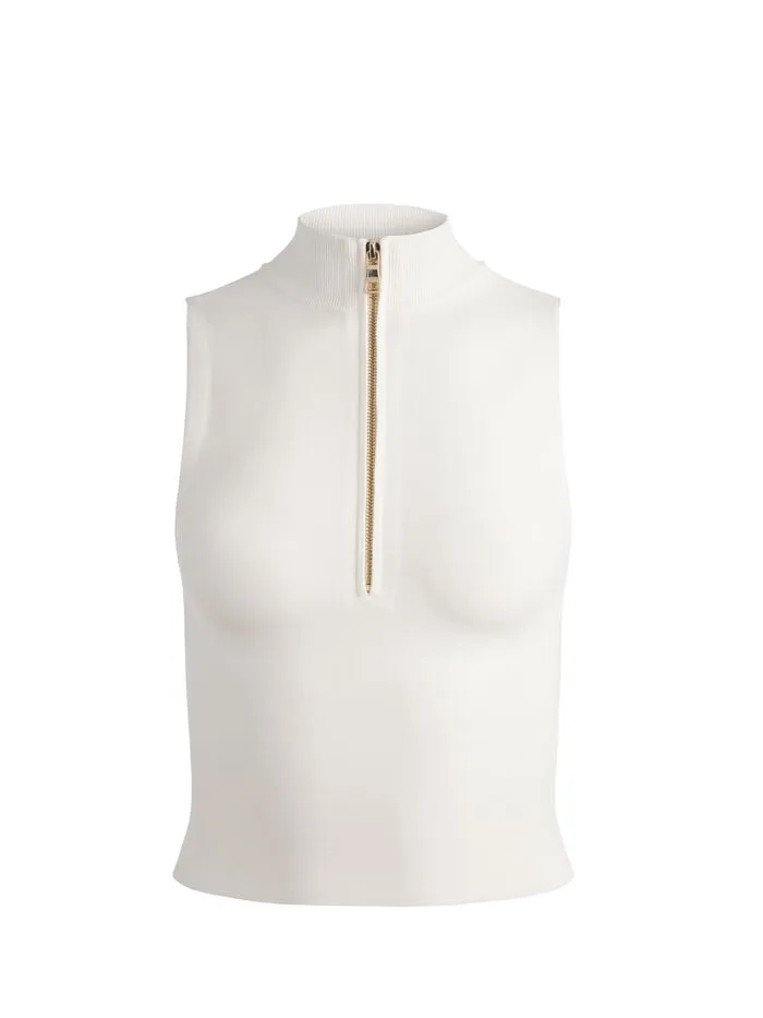 Alice Olivia TOPS WOMEN LEIGHTON REVERSIBLE TANK Soft White
