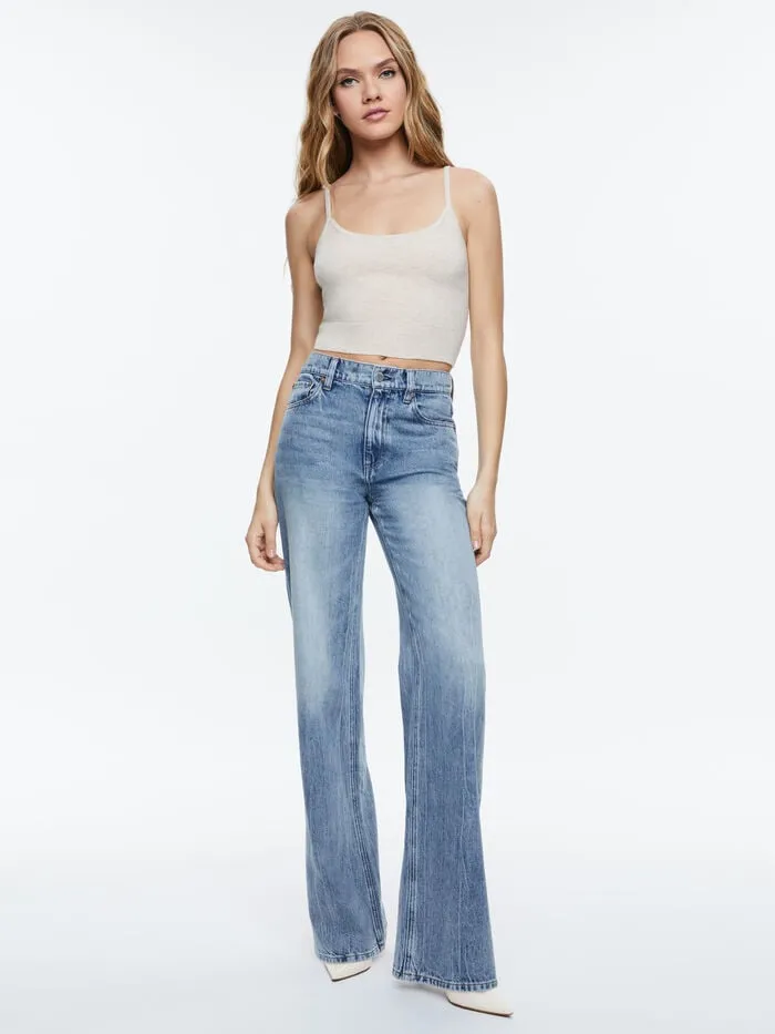 Alice Olivia TOPS WOMEN MAUDE BRALETTE Oatmeal Heather