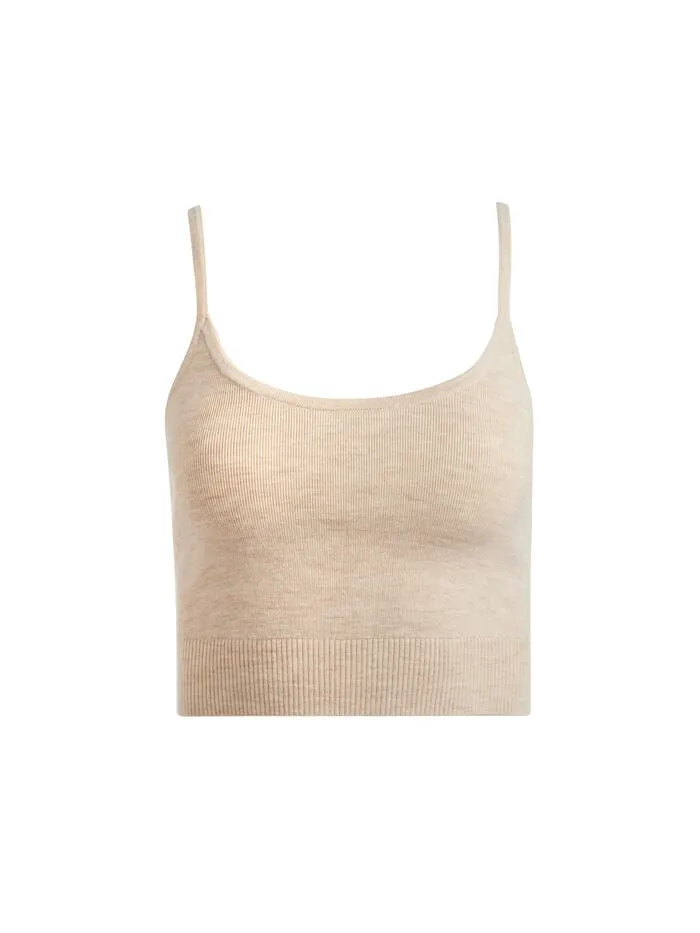 Alice Olivia TOPS WOMEN MAUDE BRALETTE Oatmeal Heather