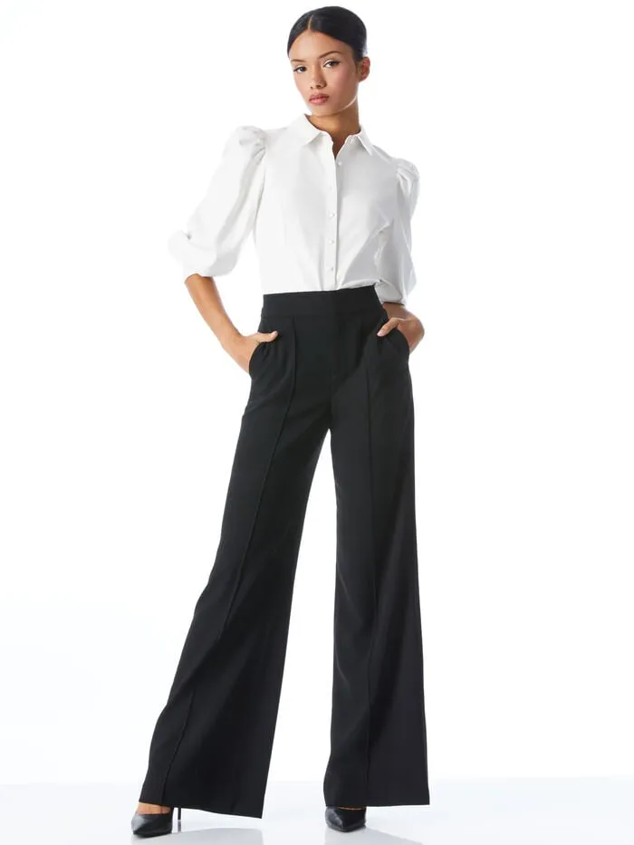Alice Olivia TOPS WOMEN NADINE VEGAN TOP Off White