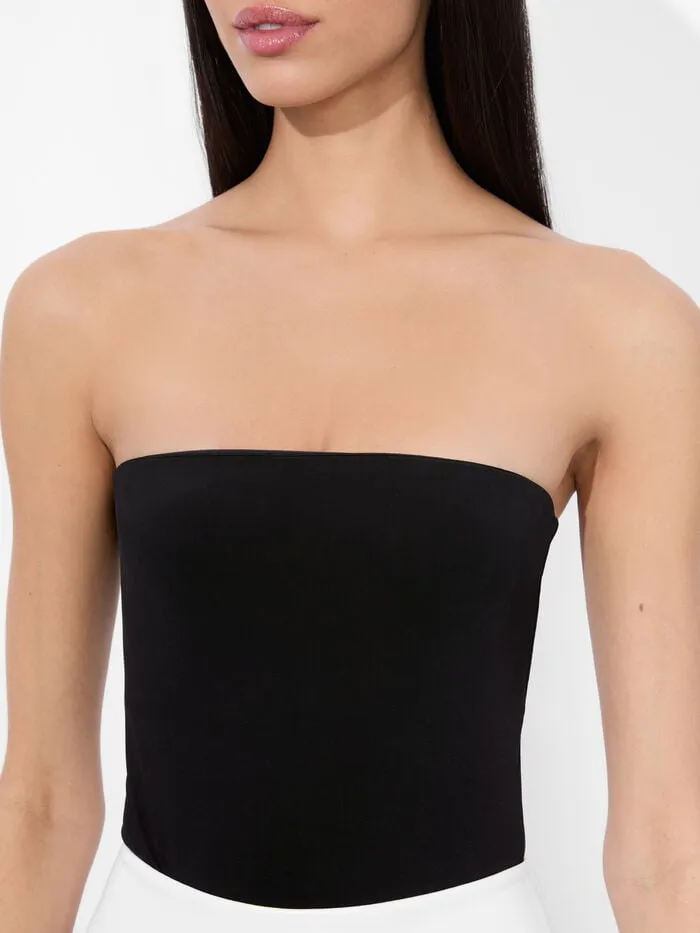 Alice Olivia TOPS WOMEN NAOMI STRAPLESS BODYSUIT Black