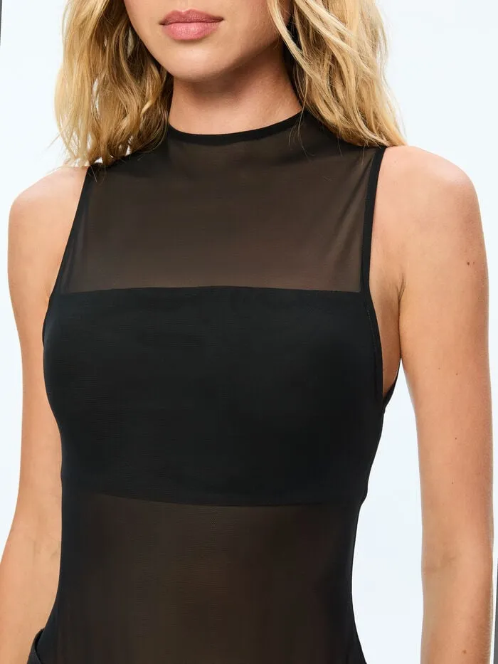 Alice Olivia TOPS WOMEN NICHOL BODYSUIT Black