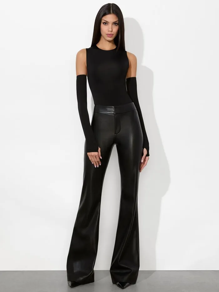 Alice Olivia TOPS WOMEN OLEA SCULPTING BODYSUIT Black