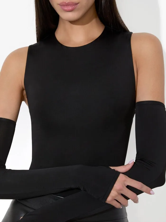 Alice Olivia TOPS WOMEN OLEA SCULPTING BODYSUIT Black