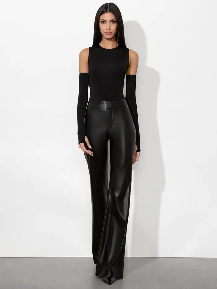 Alice Olivia TOPS WOMEN OLEA SCULPTING BODYSUIT Black