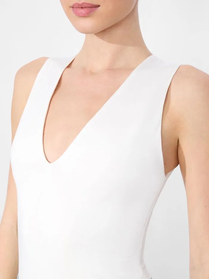 Alice Olivia TOPS WOMEN OLEA SCULPTING BODYSUIT Off White