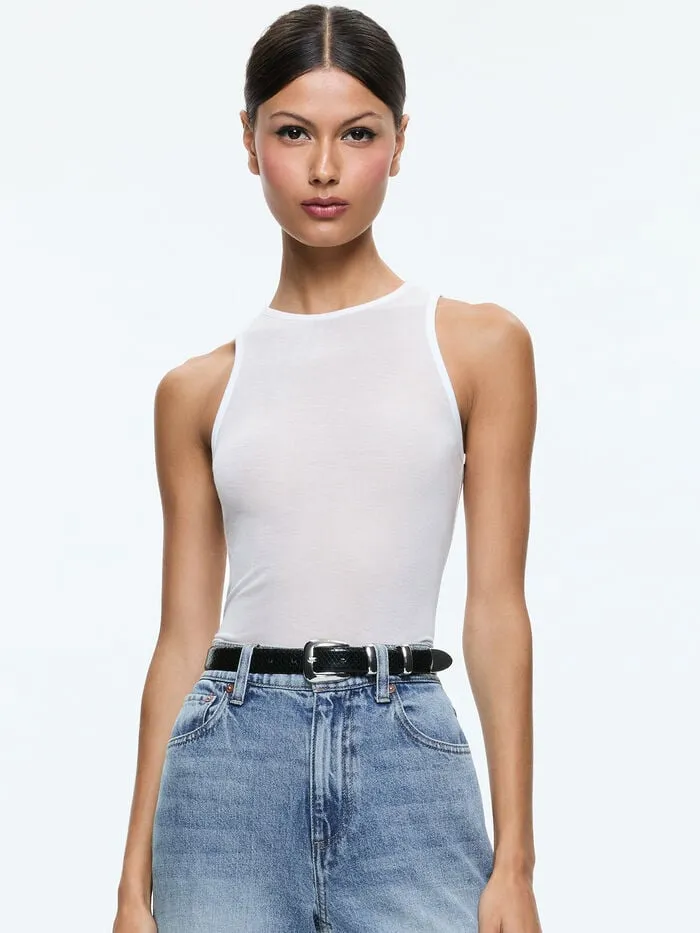 Alice Olivia TOPS WOMEN PANIA TANK Off White