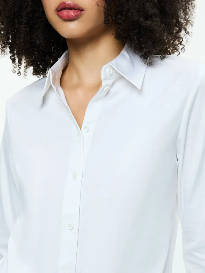 Alice Olivia TOPS WOMEN PERFECT BUTTON DOWN Off White