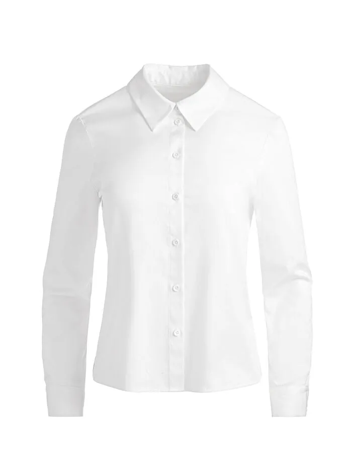 Alice Olivia TOPS WOMEN PERFECT BUTTON DOWN Off White