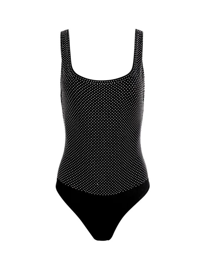 Alice Olivia TOPS WOMEN REMY BODYSUIT Blackandsilver