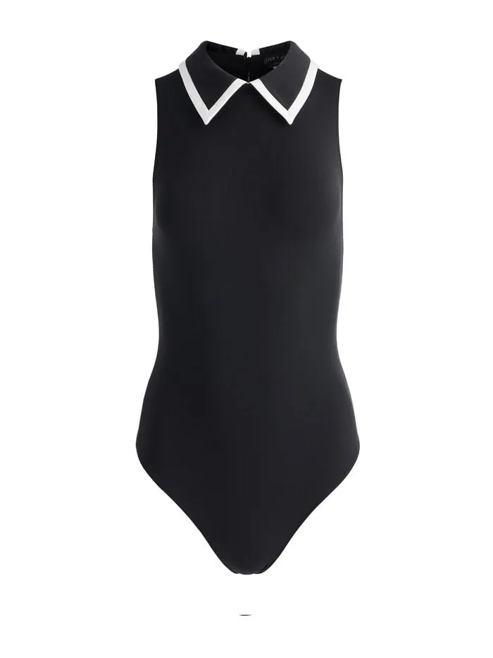 Alice Olivia TOPS WOMEN ROTHY BODYSUIT Blackandoff White