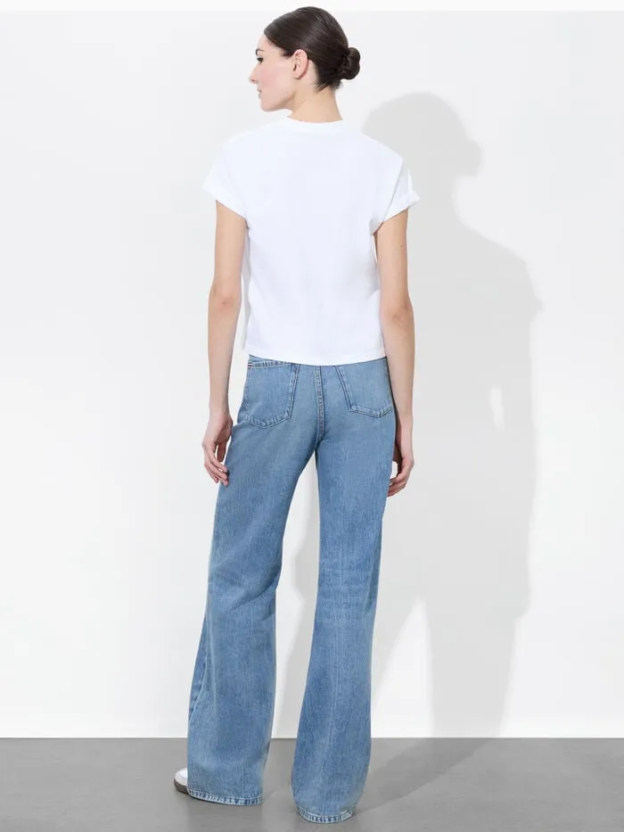 Alice Olivia TOPS WOMEN SHIRA TEE Whiteandmulti