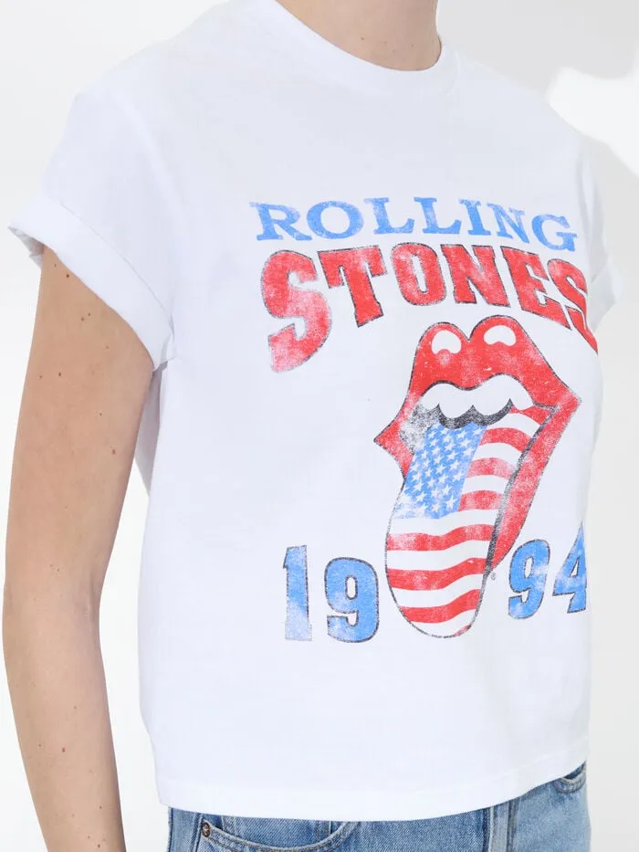 Alice Olivia TOPS WOMEN SHIRA TEE Whiteandmulti
