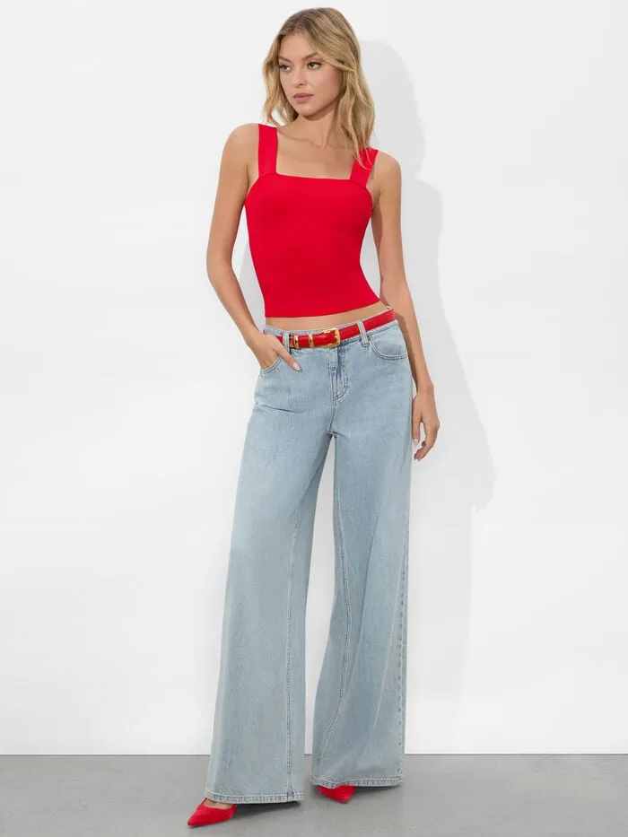Alice Olivia TOPS WOMEN TORIE TANK Bright Ruby