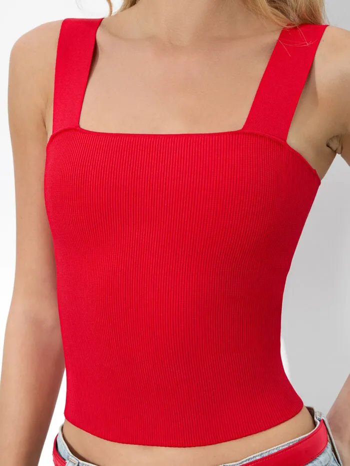 Alice Olivia TOPS WOMEN TORIE TANK Bright Ruby
